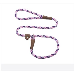Mendota Products Large Slip Striped Rope Dog Leash, Lilac, 6-ft long, 1/2-in wide