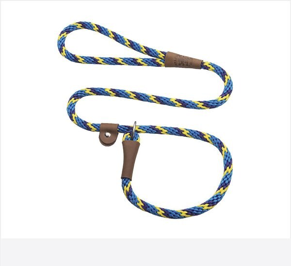 Mendota Products Large Slip Striped Rope Dog Leash, Sunset, 6-ft long, 1/2-in wide slide 1 of 6