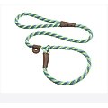 Mendota Products Large Slip Striped Rope Dog Leash, Seafoam, 6-ft long, 1/2-in wide