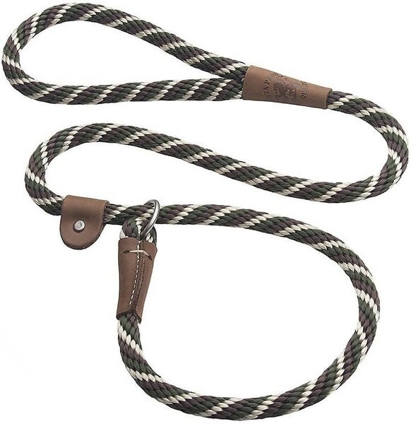 Mendota Products Large Slip Striped Rope Dog Leash, Woodlands, 6-ft long, 1/2-in wide slide 1 of 6