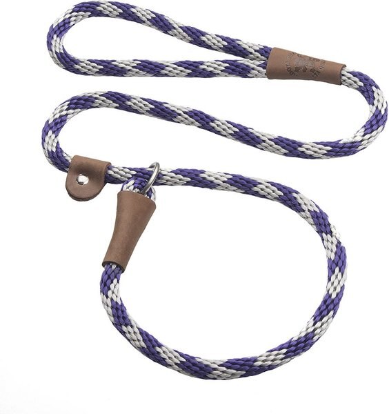 Mendota Products Large Slip Checkered Rope Dog Leash, Amethyst, 6-ft long, 1/2-in wide slide 1 of 1