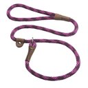Mendota Products Large Slip Checkered Rope Dog Leash, Ruby, 6-ft long, 1/2-in wide