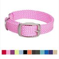 Mendota Products Double Braid Dog Collar, Hot Pink, 21-in neck, 1-in wide