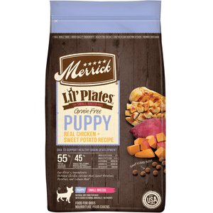 Merrick Lil' Plates Grain-Free Small Breed Dry Dog Food Puppy Real Chicken + Sweet Potato Recipe, 4-lb bag