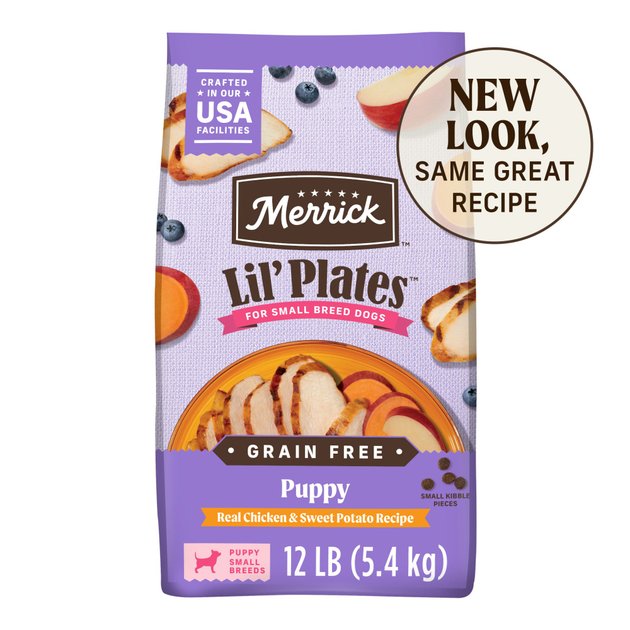 Merrick Lil' Plates Grain-Free Small Breed Dry Dog Food Puppy Real Chicken + Sweet Potato Recipe
