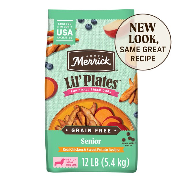 Merrick Lil' Plates Grain-Free Small Breed Dry Dog Food Senior Real Chicken + Sweet Potato Recipe