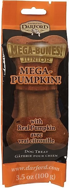 Darford Mega Pumpkin Junior Bone Dog Treat, 1 count slide 1 of 3