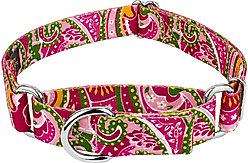 Country Brook Design Paisley Polyester Martingale Dog Collar, Pink, Medium: 15 to 21-in neck, 1-in wide slide 1 of 5