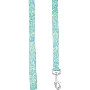 Country Brook Design Paisley Polyester Martingale Dog Collar & Leash, Green, Large: 18 to 26-in neck, 1-in wide