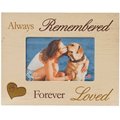 Dog Speak "Always Remembered, Forever Loved" Dog, Cat, & Pet Picture Frame, 4 x 6 in