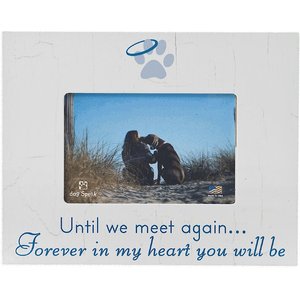 Dog Speak "Until we meet again, forever in my heart you will be" Dog, Cat, & Pet Picture Frame, 4 x 6 in