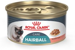 Royal Canin Feline Care Nutrition Hairball Care Thin Slices in Gravy Canned Cat Food, 3-oz, case of 24