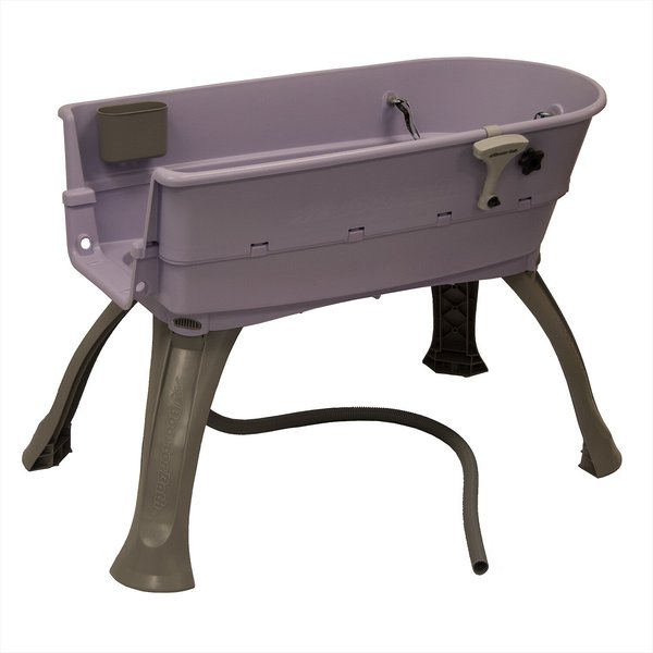 BOOSTER BATH Elevated Dog Bathing & Grooming Center, Large, Lilac