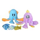 Fetch Pet Products Ocean Buddies Squeaky Plush Dog Toys, 5-Pack