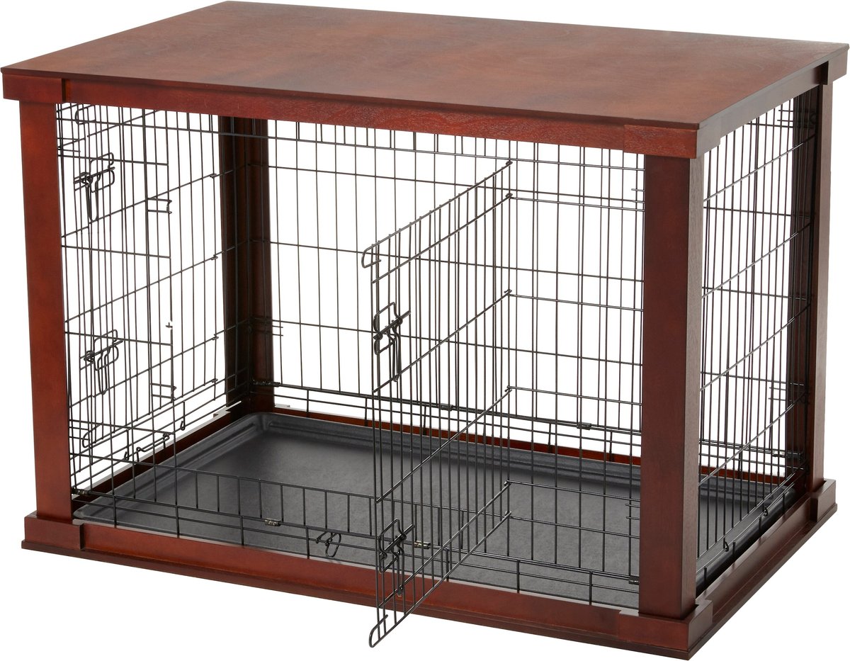 Merry products end table pet outlet crate with cage cover