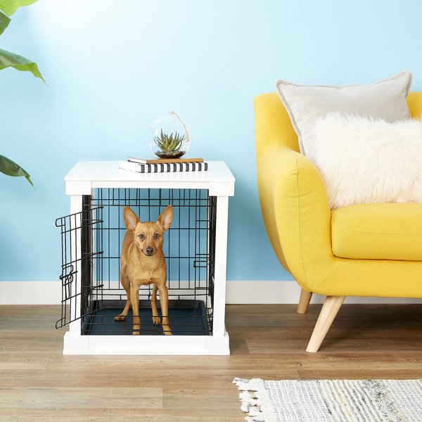 Merry Products Double Door Furniture Style Dog Crate & End Table, 27 inch slide 1 of 10