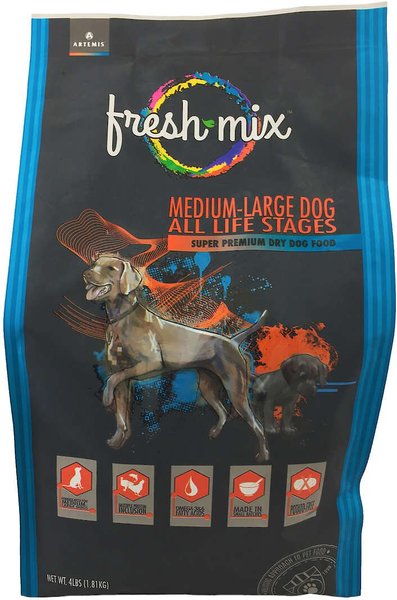 ARTEMIS Fresh Mix Medium Large All Life Stages Dry Dog Food 4 lb