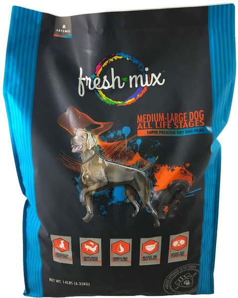 Artemis Fresh Mix Medium/Large All Life Stages Dry Dog Food, 14-lb bag slide 1 of 5
