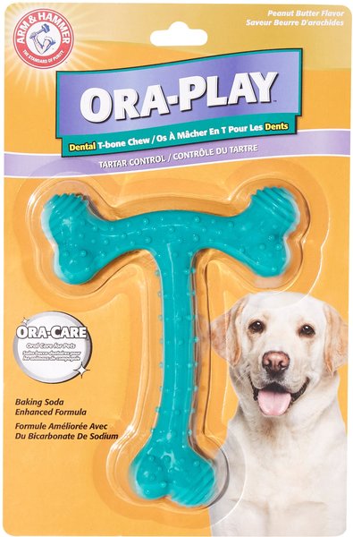 Discontinued ARM HAMMER Dental Ora Play T Bone Tough Dog Chew Toy Chewy