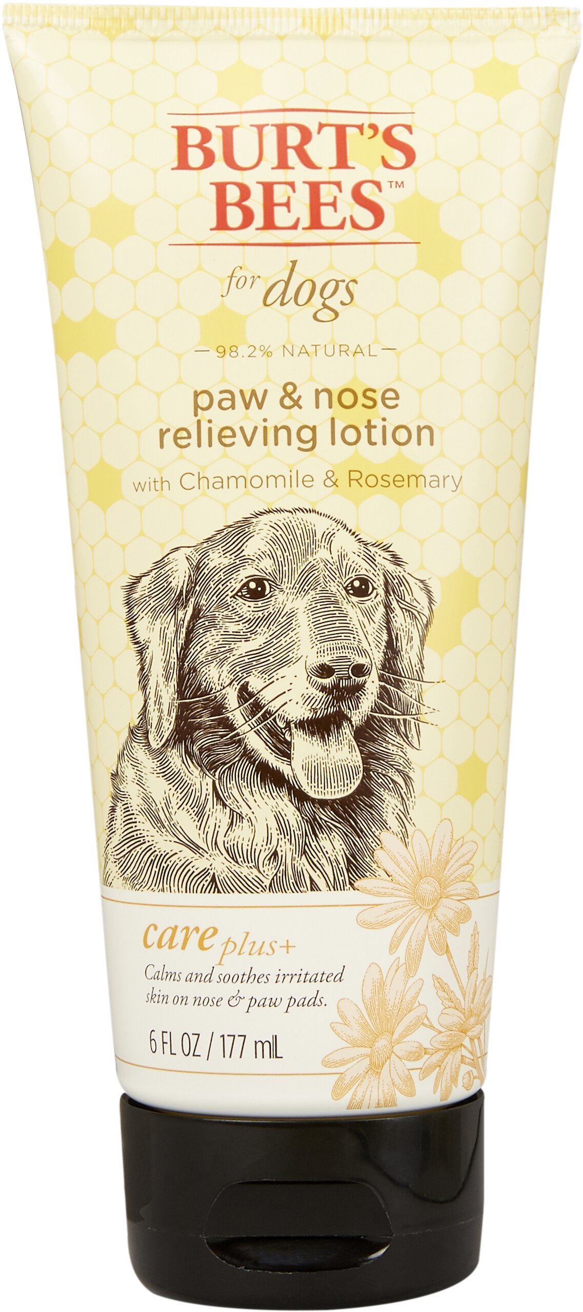 Burt's Bees Care Plus+ Paw & Nose Relieving Dog Lotion, 6-fl oz bottle
