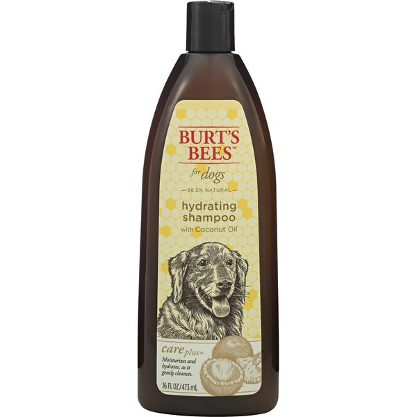 BURT'S BEES Care Plus+ Hydrating Coconut Oil Dog Shampoo, 16oz bottle