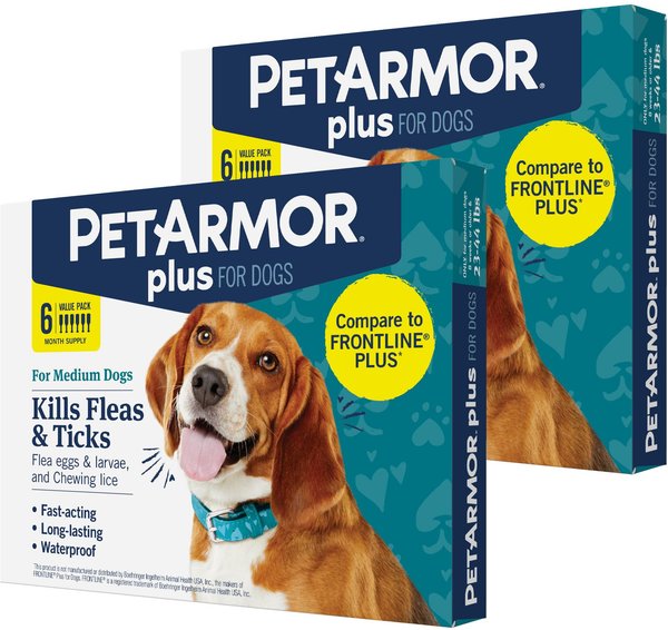 PetArmor Flea & Tick Medicine Plus IGR For Dogs 23-44 Lbs Box - 3 Count