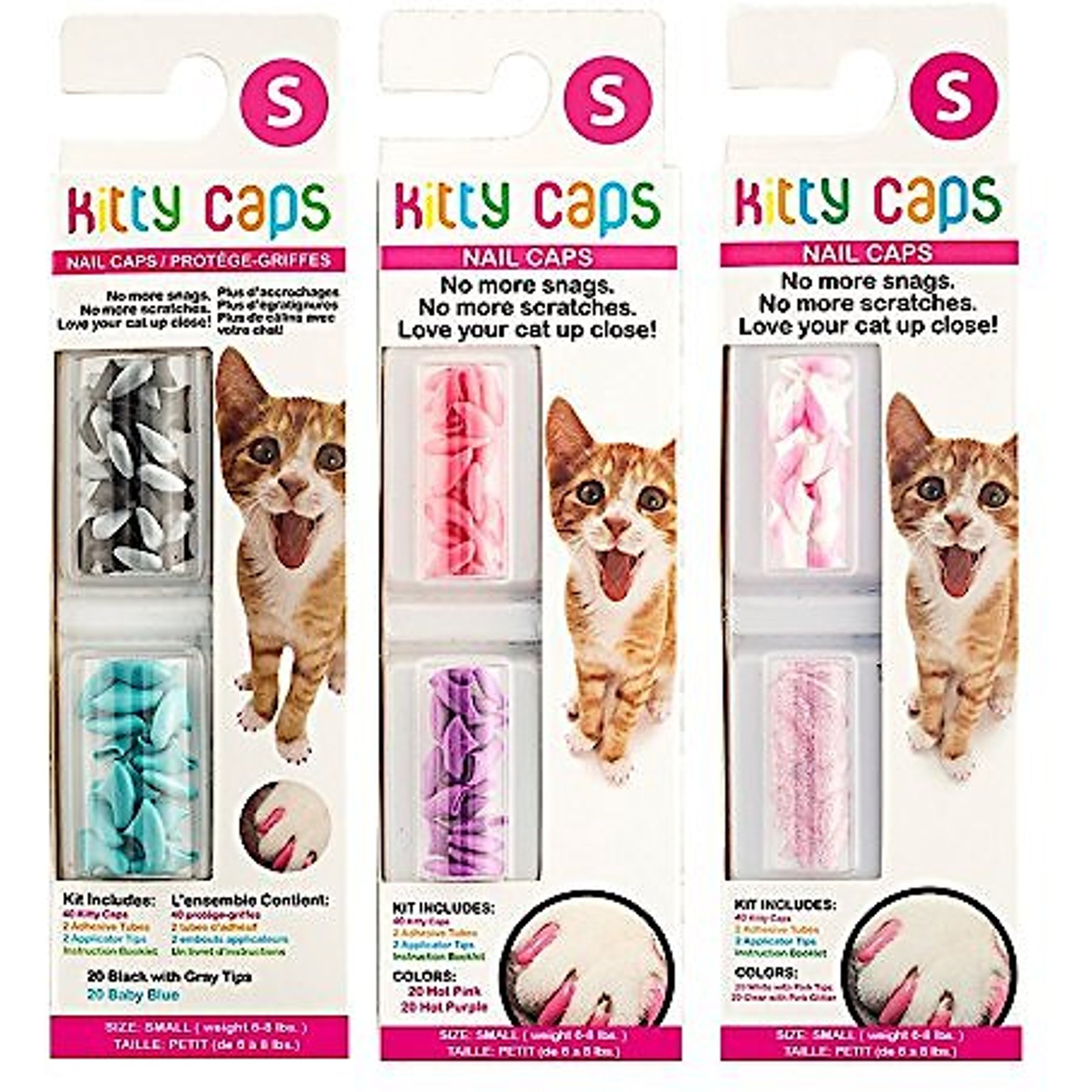 PSK PET MART 20pcs Cat Nail Caps, Colorful Pet Cat Soft Claws Nail Covers  for Cat Claws with Glue and Applicators,(Color May Vary)(multi-color)  (LARGE) : Amazon.in: Pet Supplies