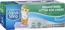 Fresh Step Products Drawstring Scented Litter Box Liner, 7 count, Jumbo