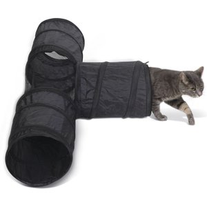 K&H Pet Products 3-Way T-Tunnel Cat Toy, Black