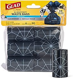 Glad for Pets Waste Bags Refill Pack, 90 count, Scented