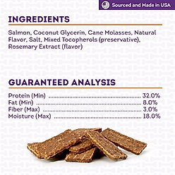 Treatly Salmon Flavor Jerky Dog Treats, 5-oz bag slide 2 of 9