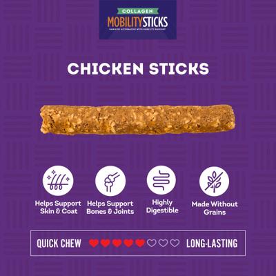 Show full view: Treatly Collagen Smart Sitcks Chicken & Sweet Potato Flavor Dog Chews, 9-oz bag slide 5 of 10