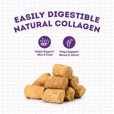 Show full view: Treatly Beef & Carrot with Collagen Freeze-Dried Dog Treats, 3-oz cube slide 8 of 10