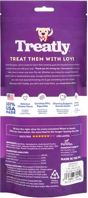 Show full view: Treatly USA Beefhide Bones 9 to 10-in Chicken Flavor Dog Chews slide 3 of 10