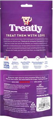 Show full view: Treatly USA Beefhide Bones 9 to 10-in Beef Flavor Dog Chews slide 3 of 10