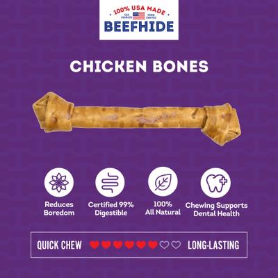 Show full view: Treatly USA Beefhide Bones 15 to 17-in Chicken Flavor Dog Chews slide 5 of 10