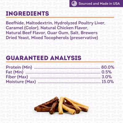 Show full view: Treatly USA Beefhide Chip Rolls 5 to 6-in Chicken & Beef Flavor Dog Chews, 20 count slide 6 of 10