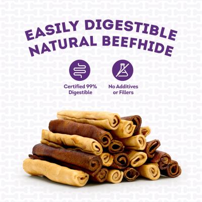Show full view: Treatly USA Beefhide Chip Rolls 5 to 6-in Chicken & Beef Flavor Dog Chews, 20 count slide 8 of 10