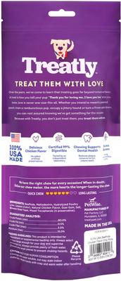 Show full view: Treatly USA Beefhide Chip Rolls 10 to 11-in Chicken Flavor Dog Chews, 10 count slide 3 of 10