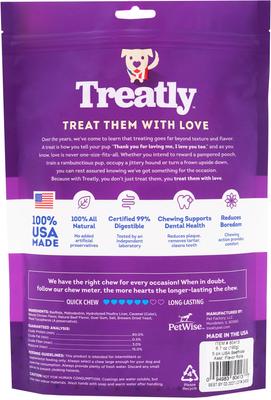 Show full view: Treatly USA Beefhide Rolls 6 to 7-in Chicken & Beef Flavor Dog Chews, 5 count slide 3 of 10