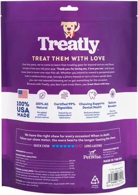Show full view: Treatly USA Beefhide Rolls 8 to 9-in Chicken & Beef Flavor Dog Chews, 10 count slide 3 of 10