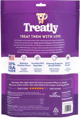 Show full view: Treatly USA Beefhide Rolls 8 to 9-in Chicken Flavor Dog Chews, 15 count slide 3 of 10