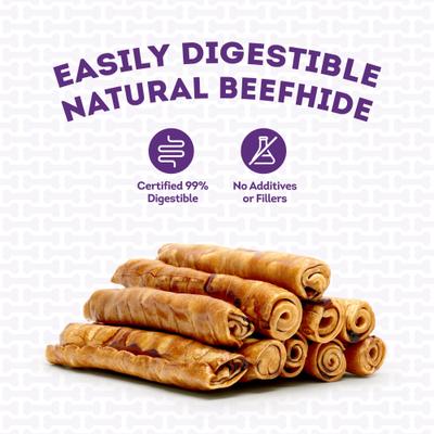 Show full view: Treatly USA Beefhide Rolls 8 to 9-in Chicken Flavor Dog Chews, 15 count slide 8 of 10