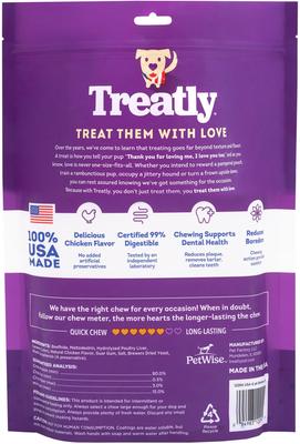 Show full view: Treatly USA Beefhide Braids 7 to 8-in Chicken Flavor Dog Chews, 6 count slide 3 of 10