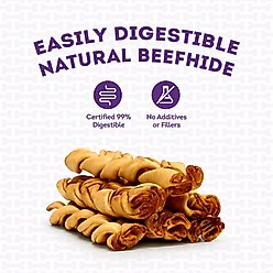 Treatly USA Beefhide Braids 7 to 8-in Chicken Flavor Dog Chews, 6 count slide 2 of 9