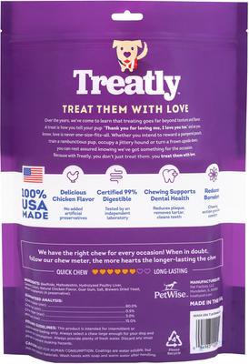 Show full view: Treatly USA Beefhide Braids 7 to 8-in Chicken Flavor Dog Chews, 7 count slide 3 of 10