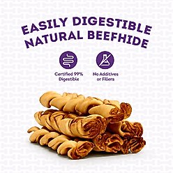 Treatly USA Beefhide Braids 7 to 8-in Chicken Flavor Dog Chews, 7 count slide 2 of 9