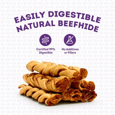 Show full view: Treatly USA Beefhide Braids 7 to 8-in Chicken Flavor Dog Chews, 7 count slide 8 of 10
