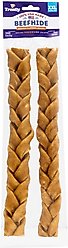 Treatly USA Beefhide Braids 12 to 13-in Chicken Flavor Dog Chews, 2 count