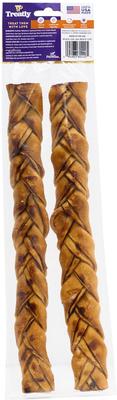 Show full view: Treatly USA Beefhide Braids 12 to 13-in Chicken Flavor Dog Chews, 2 count slide 3 of 10